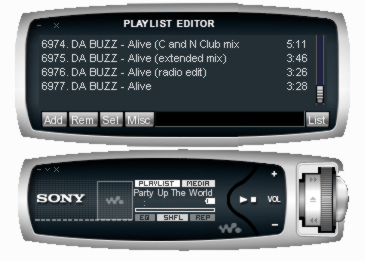   Winamp - Sony Walkman