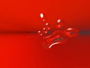 Red bubles liquid